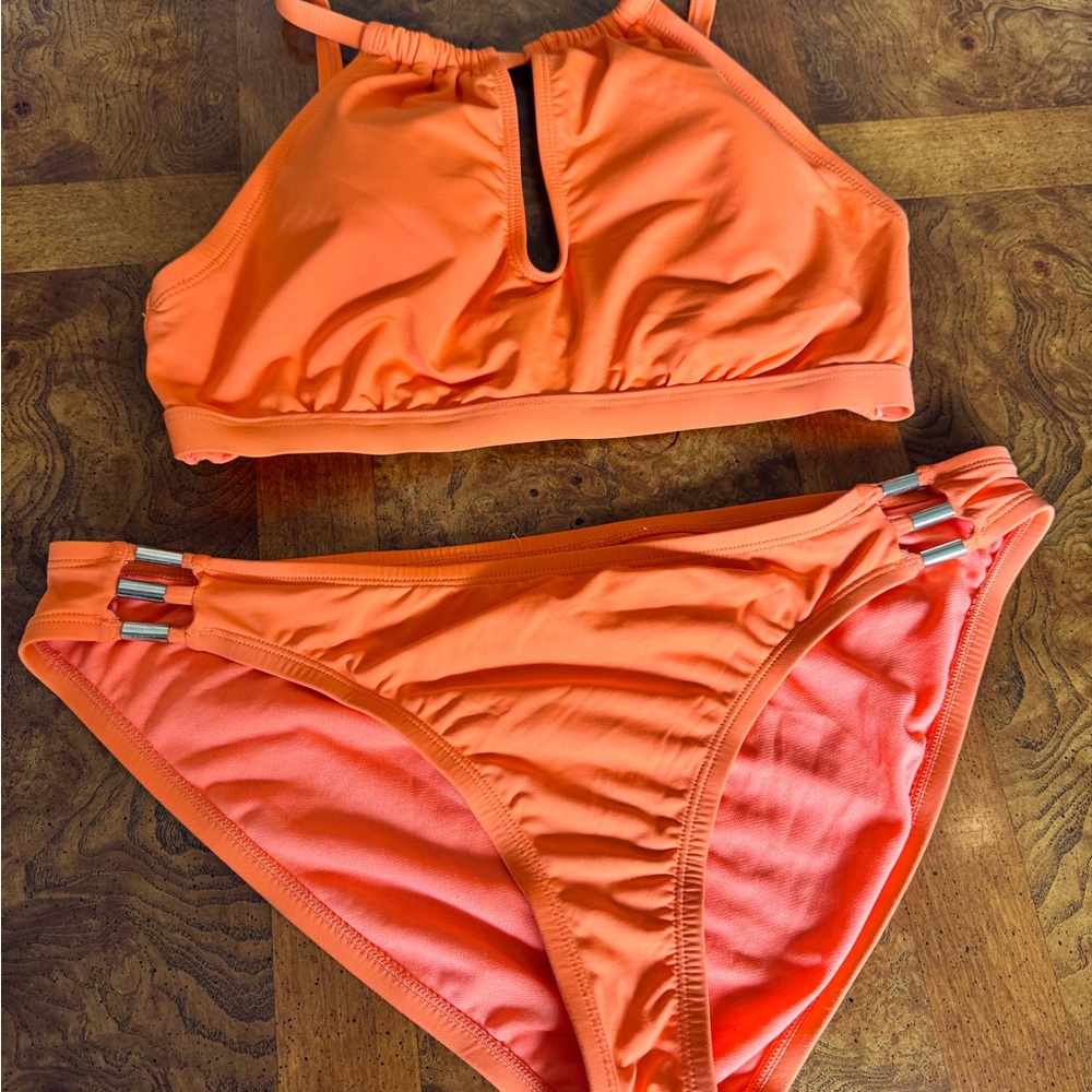 Gibson Latimer Vibrant Orange Swimsuit